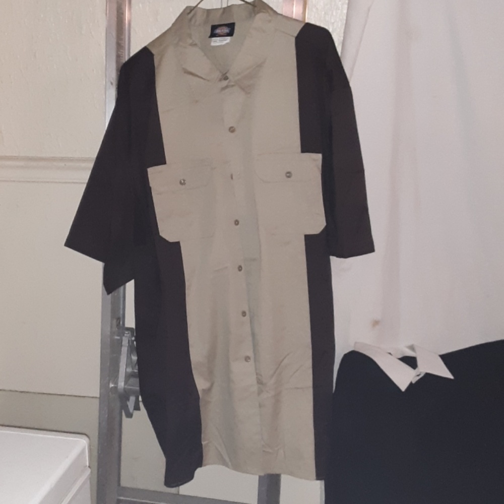 DICKIES Mens 4XL 2Toned Work Shirt